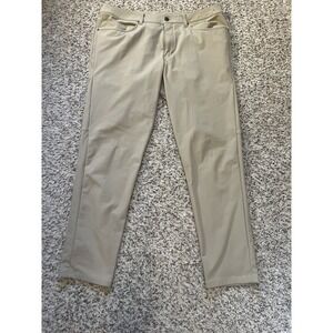 Lululemon Commission Chino Pants Mens Sz 36x30 ABC Classic Fit Khaki